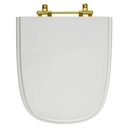 Ver imagem 1 de Assento Sanitário Poliéster Ibiza Cinza Platina para Vaso