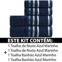Ver imagem 2 de Jogo de Toalhas 4 Peças Banhão Gigante + Rosto Fio Penteado Lumina Karsten - Emcompre