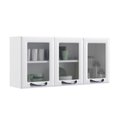 Ver imagem 1 de Aéreo de Cozinha Branco 3 Portas com Vidro - New Premium