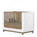 Ver imagem 3 de Berço Mini Cama 2 em 1 com Cantos Arredondados e Detalhes Usinados Branco/Jequitibá HP Aconchego