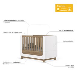 Berço Mini Cama 2 em 1 Aconchego - 8