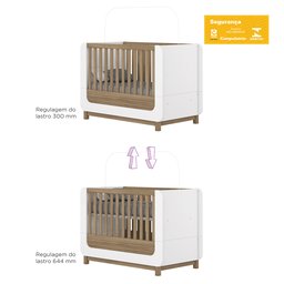 Berço Mini Cama 2 em 1 Aconchego - 7