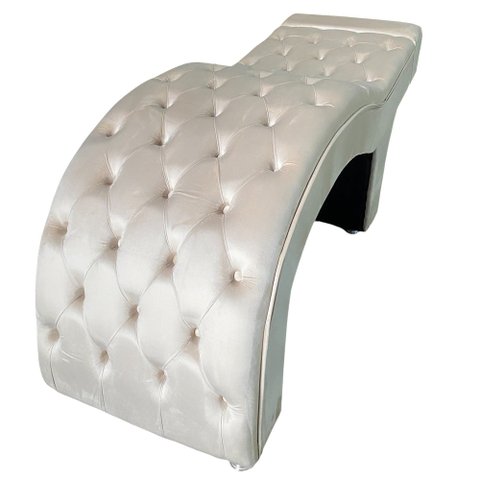 Maca Estética Estofada M1 80cm Veludo Pérola - In9 Decor