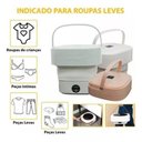 Ver imagem 2 de Praticidade Compacta: Mini Máquina Lavar 6,5l Dobrável Roupa