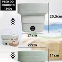 Ver imagem 6 de Praticidade Compacta: Mini Máquina Lavar 6,5l Dobrável Roupa