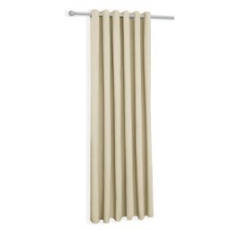 Cortina Creme Oxford Uma Folha 150x250 Sala/quarto Fabritex Enxovais - 1