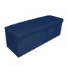 Kit Painel Cabeceira de Cama Box Solteiro com Recamier Ayumi 90 Cm Corino Azul Marinho - 4