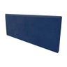 Kit Painel Cabeceira de Cama Box Solteiro com Recamier Ayumi 90 Cm Corino Azul Marinho - 5