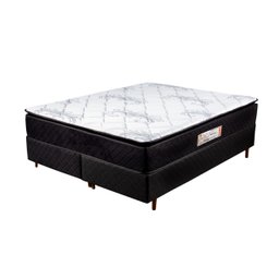 Conjunto Box Casal Queen Atria Plus Semi Ortopédico com Espuma D33 e D29 Soft 1,58x1,98x0,68 - 1