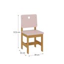 Ver imagem 5 de Cadeira Infantil Sofia Madeira Maciça e MDF 