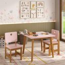 Ver imagem 2 de Cadeira Infantil Sofia Madeira Maciça e MDF Rosa/Res_Atr_Rosa_Mel