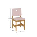 Ver imagem 5 de Cadeira Infantil Sofia Madeira Maciça e MDF Rosa/Res_Atr_Rosa_Mel