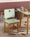 Ver imagem 1 de Cadeira Infantil Sofia Madeira Maciça e MDF Verde/Mel