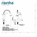 Ver imagem 2 de Torneira para Cozinha Gourmet Soft 5/8 com Filtro 1/4 Volta Bancada Rainha Metais