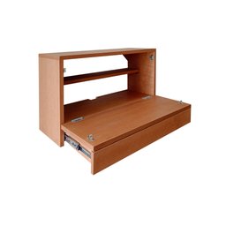 Escrivaninha Suspensa Bancada Compacta com Gaveta Mesa para Notebook Madeira Natural Curupixa - 6