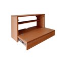 Ver imagem 7 de Escrivaninha Suspensa Bancada Compacta com Gaveta Mesa para Notebook Madeira Natural Curupixa
