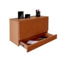 Ver imagem 4 de Escrivaninha Suspensa Bancada Compacta com Gaveta Mesa para Notebook Madeira Natural Curupixa