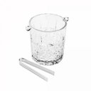 Ver imagem 2 de Balde Vidro para Gelo com Alça e Pegador Grego 15cm X 13cm X 14cm | Wolff