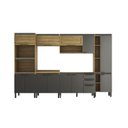 Ver imagem 2 de Cozinha Modulada 6 Peças 2 Aéreos 2 Balcões 1 Paneleiro e 1 Torre Quente Magnólia