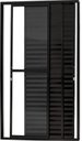 Ver imagem 1 de Porta de Alumínio Balcão 3 Folhas Móveis com Fechadura Linha Premium:2,10 X 1,20/preto