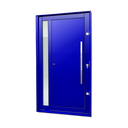 Ver imagem 1 de Porta Pivotante Alumínio Lambril Visione c/Pux.Dir. Elite Azul 240x130 Brimak