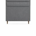 Ver imagem 6 de Cabeceira para Cama Solteiro Estofada ,088 Mts Iza Vilajo: Suede Cinza