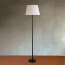 Ver imagem 2 de Luminária de Chão Piso Abajur Alumínio Altura 1,6m Cúpula Cônica Grande Ref 78 Preto Cup Branco