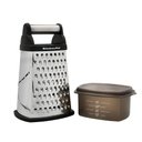 Ver imagem 1 de Ralador Inox 4 Faces com Pote Medidor Kitchenaid Cor:preto Preto