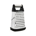 Ver imagem 6 de Ralador Inox 4 Faces com Pote Medidor Kitchenaid Cor:preto Preto