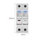 Ver imagem 2 de Seccionadora Fusível P/ Energia Solar 1100VDC Dupla - Tomzn