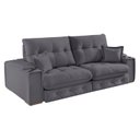 Ver imagem 5 de Sofá Retrátil Reclinável com Porta Copos 290cm Istambul Yescasa