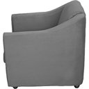 Ver imagem 3 de Kit 12 Poltronas Mila Pé de Plástico Cromado - Cinza Suede