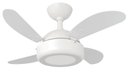 Ver imagem 1 de Ventilador de Teto Infinity Lux LED 6000K Mini Branco 4 Pás MDF Branco 220V 1020 Lux Led Mini