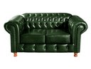 Ver imagem 4 de Conjunto Sofá 2 Lugares e Poltrona Luis Xv Chesterfield Vintage Verde