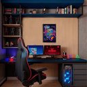 Ver imagem 1 de Quadro Decorativo Game Room com Moldura Filete