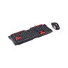 Kit Teclado e Mouse Gamer Grifo - Mouse 2400 Dpi Cabo Usb 1.8 Metros Led Vermelho - Vgc-01v - 2