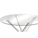 Ver imagem 5 de Mesa P/ Cozinha Volga C/ Tampo de Vidro Redondo 95cm Preto - Kappesberg