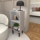 Ver imagem 4 de Mesa de Apoio Lateral/estante com Prateleira