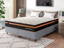 Ver imagem 1 de Conjunto Cama Box c/ Molas Ensacadas Sirius Preto Queen 158x198x65