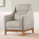 Ver imagem 1 de Poltrona Encosto Alto Bouclé Áquila