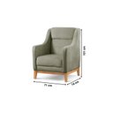 Ver imagem 3 de Poltrona Encosto Alto Bouclé Áquila Verde