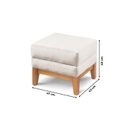 Ver imagem 3 de Puff Retangular para Sala Áquila Linho