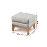 Puff Retangular para Sala Áquila Linho - 3