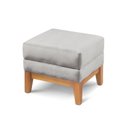 Ver imagem 4 de Puff Retangular para Sala Áquila Linho Cinza