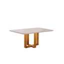 Ver imagem 6 de Conjunto Jantar Mesa e 6 Cadeiras Mel/off White/ Bege Areia
