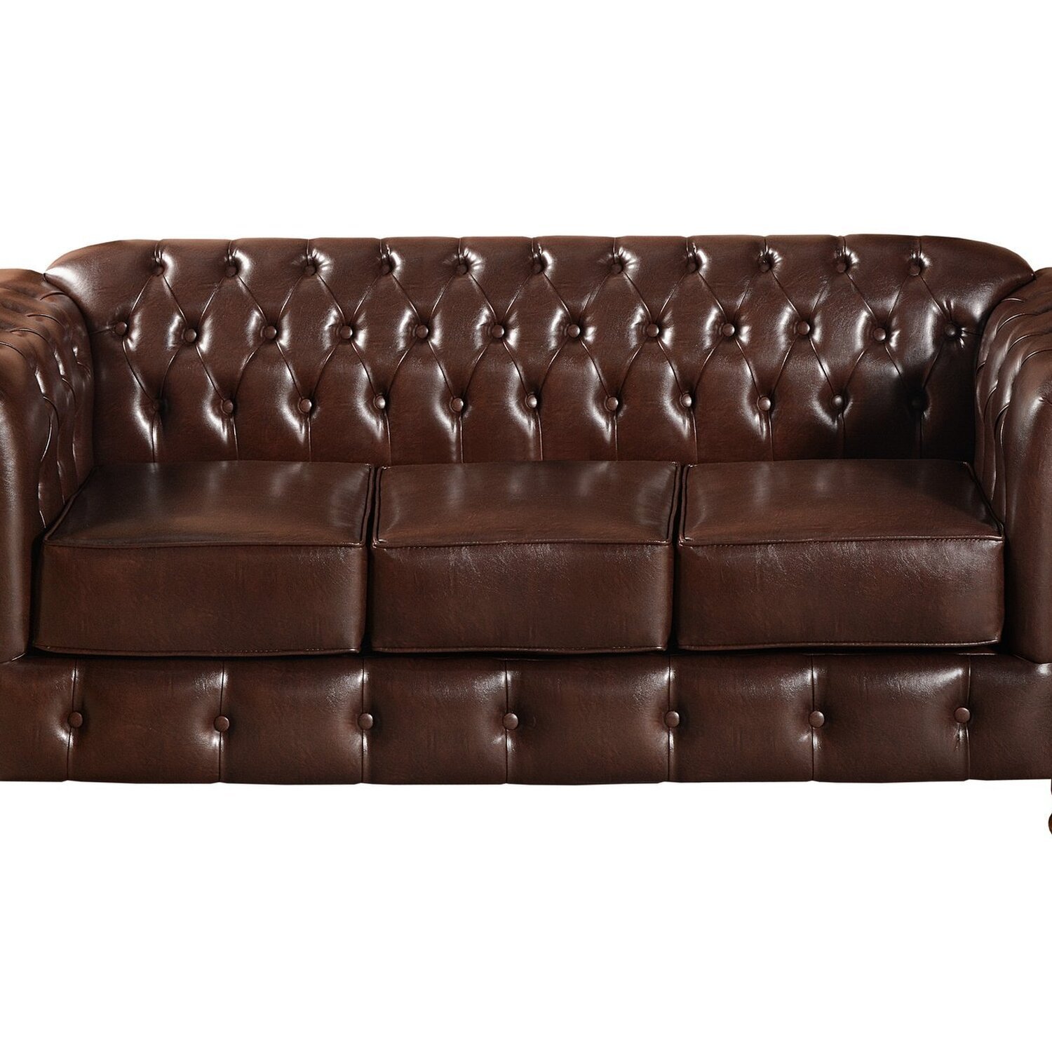 Sofá Chesterfield Luís Xv 3 Lugares Retrô Decoração