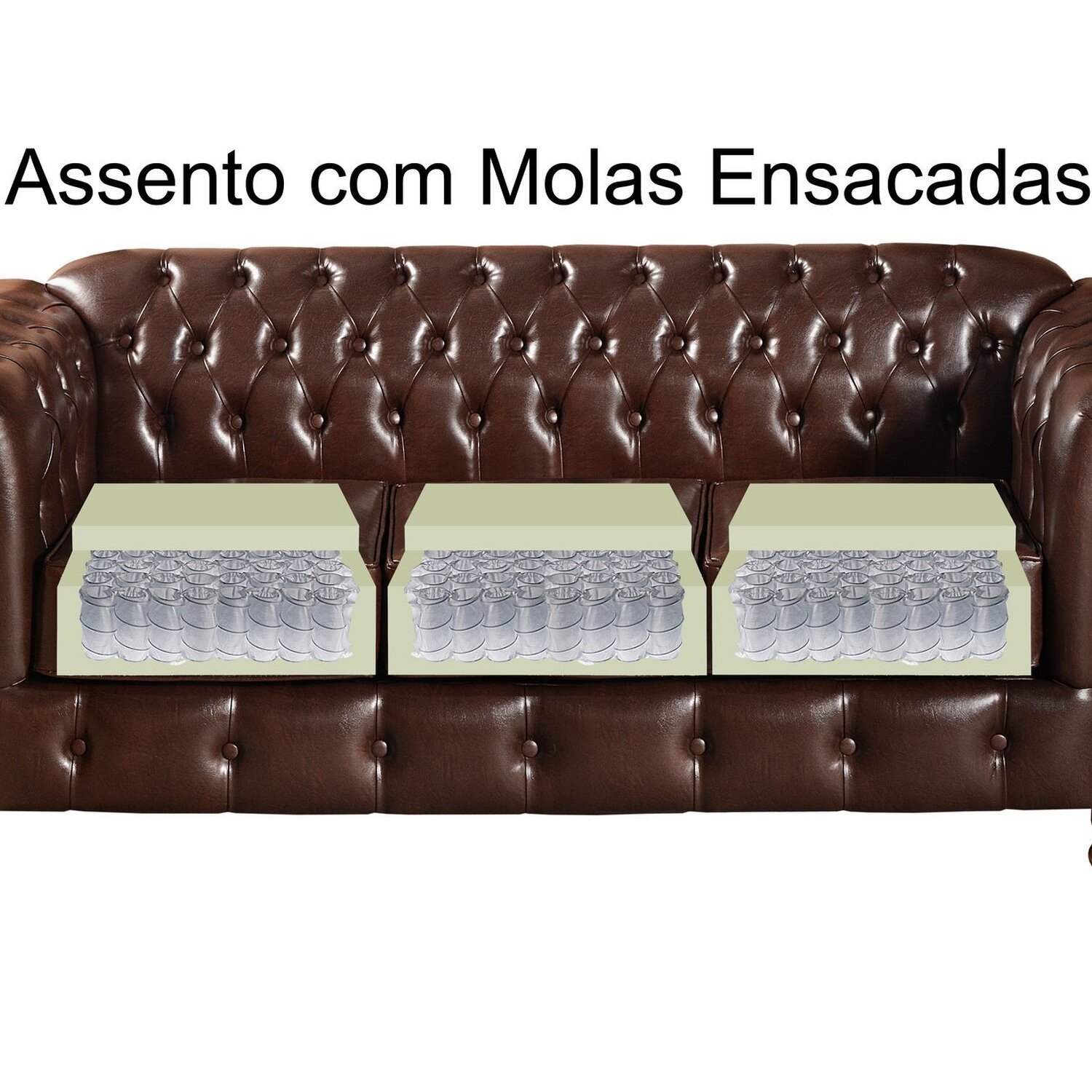 Sofá Chesterfield Luís Xv 3 Lugares Retrô Decoração - 4