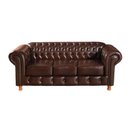 Ver imagem 2 de Sofá Chesterfield 3 Lugares Luís Xv Retrô - Coríssimo Café