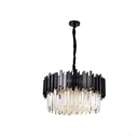 Ver imagem 1 de Lustre Fancy Preto Cristais K9 Transp Sky-3013pt Skylight