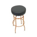 Ver imagem 2 de Kit 2 Peças Banqueta Altura 65cm Bar Giratória cor Cobre assento preto Poltronas do Sul Banqueta Bar